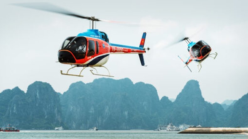 Hanoi to Halong Bay by Helicopter